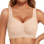 Jelly Bras Women Seamless Lift Bra Wireless Push Up No Underwire Full Coverage Plus Bras Comfort Supportive Sports T-Shirt Bra