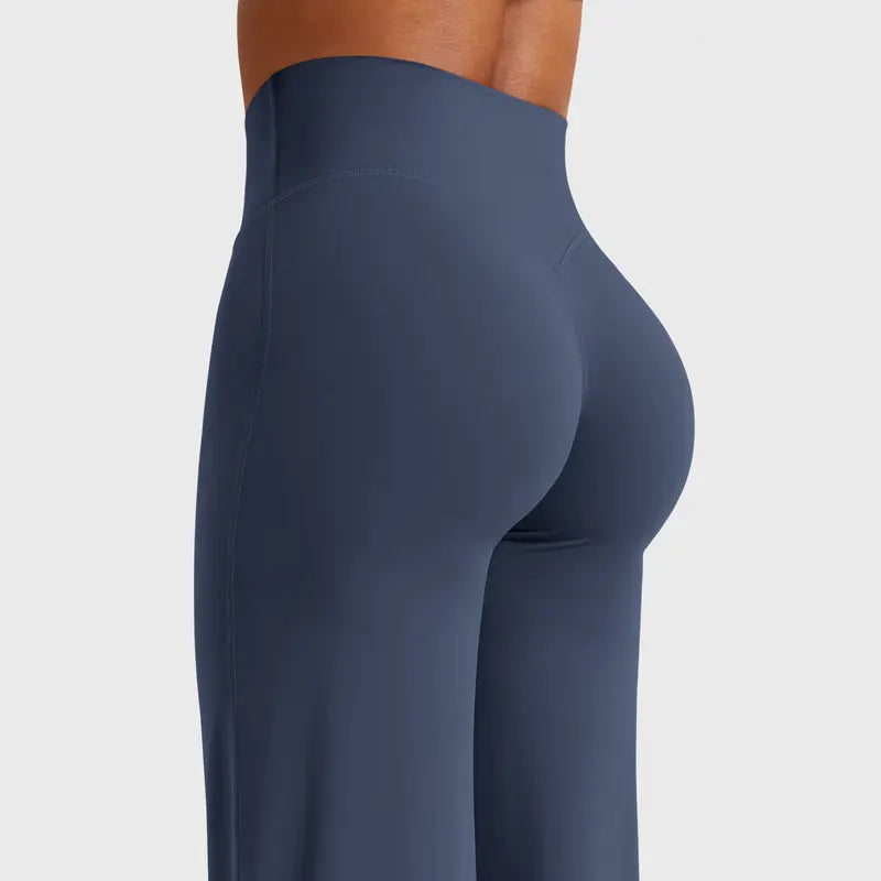 Women's High-Waisted Yoga Leggings - Nylon Blend, Straight-Leg, No Front Seam, Buttery Soft, Breathable Athleisure Wear for Gym Fitness Summer Finds Soho Chic,back to school,back to school haul