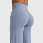 Women's High-Waisted Yoga Leggings - Nylon Blend, Straight-Leg, No Front Seam, Buttery Soft, Breathable Athleisure Wear for Gym Fitness Summer Finds Soho Chic,back to school,back to school haul
