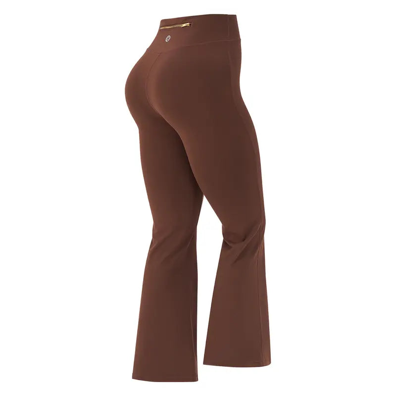 【Gold-Color zipper】Soft Brushed Women's Sporty Jacket, 25'' Inseam Leggings.