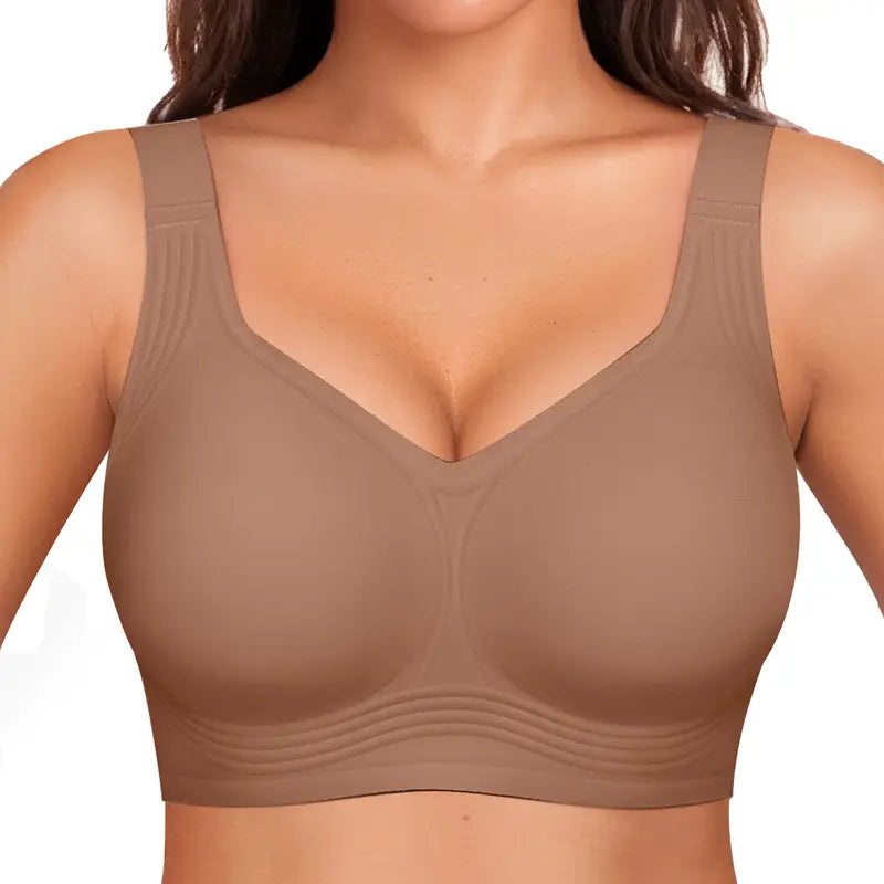 Jelly Bras Women Seamless Lift Bra Wireless Push Up No Underwire Full Coverage Plus Bras Comfort Supportive Sports T-Shirt Bra