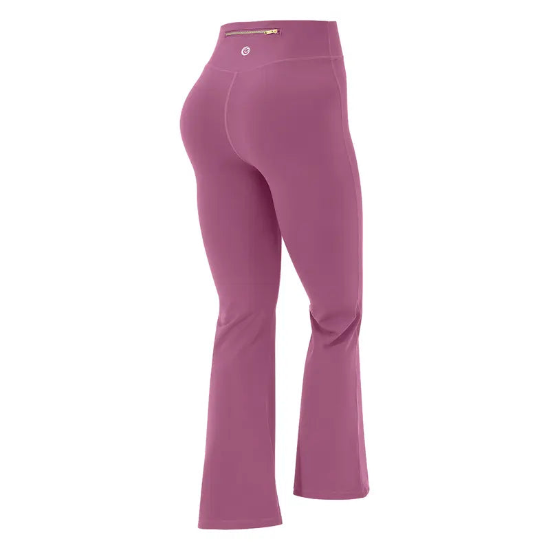 【Gold-Color zipper】Soft Brushed Women's Sporty Jacket, 25'' Inseam Leggings.