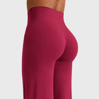 Women's High-Waisted Yoga Leggings - Nylon Blend, Straight-Leg, No Front Seam, Buttery Soft, Breathable Athleisure Wear for Gym Fitness Summer Finds Soho Chic,back to school,back to school haul