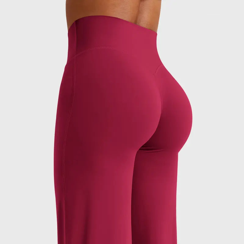 Women's High-Waisted Yoga Leggings - Nylon Blend, Straight-Leg, No Front Seam, Buttery Soft, Breathable Athleisure Wear for Gym Fitness Summer Finds Soho Chic,back to school,back to school haul