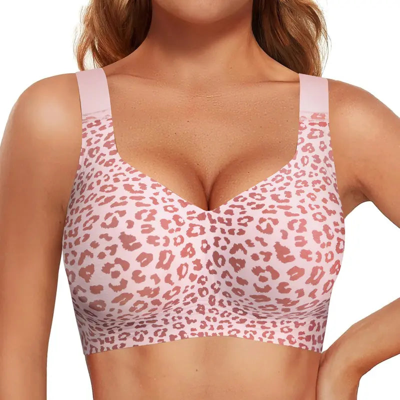 Jelly Bras Women Seamless Lift Bra Wireless Push Up No Underwire Full Coverage Plus Bras Comfort Supportive Sports T-Shirt Bra
