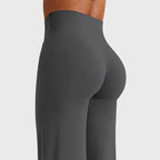 Women's High-Waisted Yoga Leggings - Nylon Blend, Straight-Leg, No Front Seam, Buttery Soft, Breathable Athleisure Wear for Gym Fitness Summer Finds Soho Chic,back to school,back to school haul